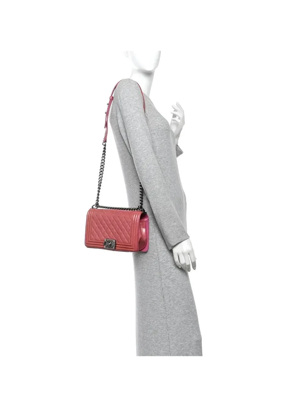 Chanel Distressed Patent Quilted Medium #295617C17B